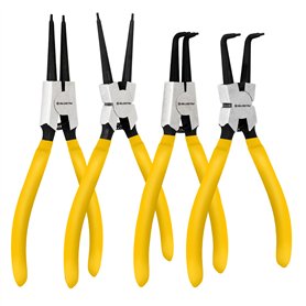 BLOSTM Lot de 4 Pince Circlips - Pince à Circlips Interieur et Extérieur de 17