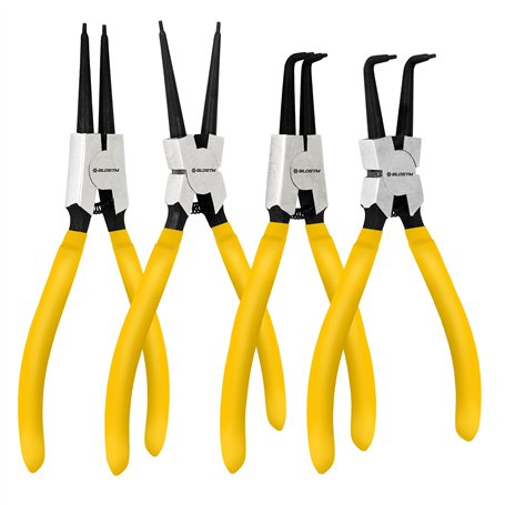 BLOSTM Lot de 4 Pince Circlips - Pince à Circlips Interieur et Extérieur de 17