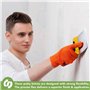 BLOSTM Lot de 2 grattoirs de 17,8cm – Grattoir à papier peint avec lame en acier à ressort flexible de 175mm de large, poignée d