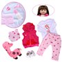 SYP Reborn Poupée Bébé Fille 24 Pouces 60cm Silicone Vinyle Reborn Fille Bébé Reborn Réaliste Reborn Babys Dolls Cadeau d'annive