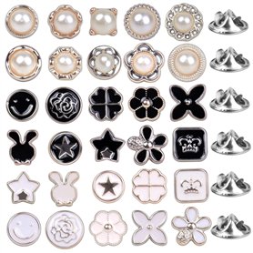 Jinlaili 30 Pièces Boutons de Broche de Sécurité