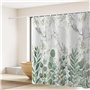 NATUCE Rideau de Douche 180x200 Anti Moisissure, Rideau Baignoire Polyester Imperméable, Rideau Salle de Bain Séchage Rapide ave
