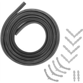 UTIZ Joint de porte universel en caoutchouc de silicone 3 en 1