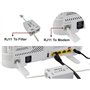 Reulin 15M Câble Plat Pour Téléphone et Internet Haut Débit, 15 M Fil Pour Modem Vers Prise RJ11 ou Microfiltre, Filtre ADSL 2+/