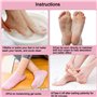KYSUN 2 Paires Chaussettes Hydratant, Chaussettes Gel Hydratantes Pieds, Doublure Gel imprégnée d'huiles Essentielles pour Répar