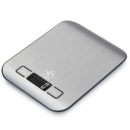 Balance de cuisine numérique 1 g - 5 kg - Capteur de haute précision - Piles incluses - Écran LED lumineux