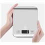 Balance de cuisine numérique 1 g - 5 kg - Capteur de haute précision - Piles incluses - Écran LED lumineux