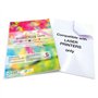 Lot de 10 feuilles pour impression LASER en papier VINYLE (PVC) blanc imperméable