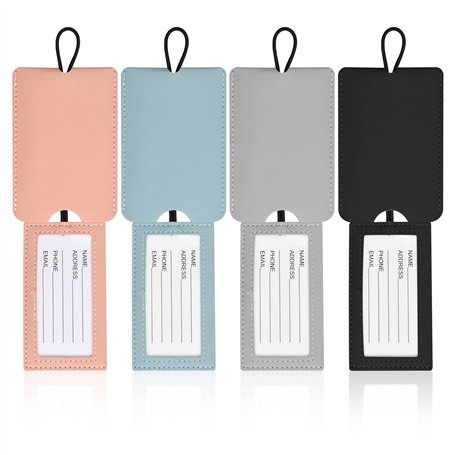 4Pcs Étiquettes de Bagage