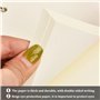 160 Feuilles Papier de Recharges A5 6 Trous Feuillets Mobiles A5 Vierge Feuillets Mobiles pour Agenda, Carnet, Journal, Peinture