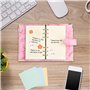 160 Feuilles Papier de Recharges A5 6 Trous Feuillets Mobiles A5 Vierge Feuillets Mobiles pour Agenda, Carnet, Journal, Peinture