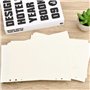 160 Feuilles Papier de Recharges A5 6 Trous Feuillets Mobiles A5 Vierge Feuillets Mobiles pour Agenda, Carnet, Journal, Peinture