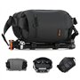 TARION Sac Photo Bandoulière Léger - Extensible Sac à Épaule Imperméable 5L avec Poche Trépied - Rangement Caméra Tablette Rando