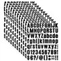 Laughhe 12 Feuilles Autocollants de Numéro Alphabet Auto-Adhésif