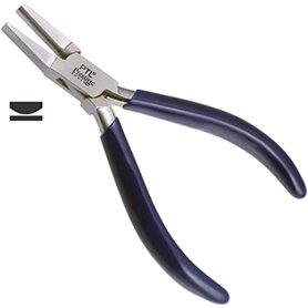 Pince demi-ronde à bec plat - Pince de formage - Outils de fabrication de bijoux - Pince à boucle - Idées cadeaux - Outils de lo