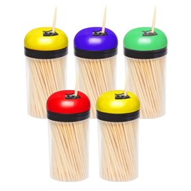 Lot de 5 cure-dents en bois pour nettoyer les dents de cocktail en bois pour ramasser les fruits