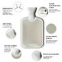 Bouillotte en peluche 3D singe mignon avec une bouteille intérieure de 750 ml – Idéal pour les maux et les douleurs