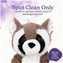 Warmies Raton laveur en peluche - Passe au micro-ondes - Grand format - Doudou chauffant pour enfants et adultes - Parfum lavand