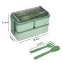 Boîte à bento à 2 couches avec fourchette