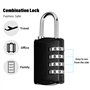 Vesaneae Lot de 4 Cadenas 4 Chiffres, Cadenas à Code Serrure Combinée, Cadenas Casier Imperméabiliser Cadenas à Combinaison, Cad