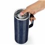 BELLE VOUS Tasse Isotherme Acier Inoxydable Bleu 560 ml avec Couvercle Coulissant et Poignée - Tasse Isotherme pour Boissons Cha