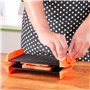 Belle Vous Machine à Sandwich pour Micro-Ondes - Appareil à Sandwichs Grillés Toastés Antiadhésif avec Poignées pour Fromage Gri