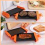 Belle Vous Machine à Sandwich pour Micro-Ondes - Appareil à Sandwichs Grillés Toastés Antiadhésif avec Poignées pour Fromage Gri