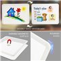 Belle Vous (Lot de 4) Mini Tableaux Blancs 30.5 x 23 cm - Double Face, Magnétiques avec 4 Aimants, 16 Stylos & 1 Brosse - Tablea