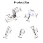 100 Pièces Chevilles de support d'étagère Taquet etagere goupille broches en Métal Nickelé L Forme Support Équerre 5 modèles Pou