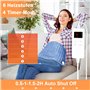 Coussin chauffant électrique avec arrêt automatique, technologie de chauffage rapide et protection contre la surchauffe, 6 nivea