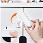 OWill Bloque Porte Bébé, 8 Pièces Bloc Porte Securite Bebe, Securite Placard Enfant pour FenêTre RéFrigéRateur, AdhéSif Fort San