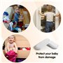 OWill Bloque Porte Bébé, 8 Pièces Bloc Porte Securite Bebe, Securite Placard Enfant pour FenêTre RéFrigéRateur, AdhéSif Fort San