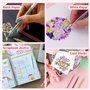 OWill 24 Stylo Gel Pailleté Pour Livres, Croquis et Travaux Manuels - Set de Stylo Gel avec 12 Stylos Paillette 1mm pour Coloria