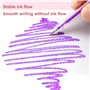 OWill 24 Stylo Gel Pailleté Pour Livres, Croquis et Travaux Manuels - Set de Stylo Gel avec 12 Stylos Paillette 1mm pour Coloria