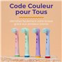 Brossette Compatible Oral B Enfant | OralVista Pack de 16 Têtes de Brosse à Dents Électriques Colorées pour Enfants | Doux pour 