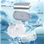 Alyvisun Distributeur de Savon, Distributeur Liquide Vaisselle 2 en 1 Distributeur de Savon pour Cuisine, Distributeur Liquide V