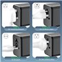 Alyvisun Adaptateur Prise Universelle, Adaptateur Universel de Voyage avec 2 USB-C et USB-A Ports, 5 V 3.4A/17W Prise Universell