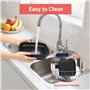 2 Pièces Moule Silicone Air Fryer, Carré Pliable Moule pour Friteuse à Air, Réutilisable Plat Air Fryer Accessoires pour Friteus