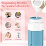 Alyvisun 14 Pièces Flacons de Voyage en Silicone, 100 ml Flacons de Voyage Rechargeables, Pots de Crème de 30 ml avec Dosettes e