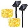 Jsdoin Lot de 2 Guirlande Solaire Extérieure