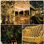 Jsdoin Lot de 2 Guirlande Solaire Extérieure, 15M 150LED, 8 Modes d'Éclairage Étanches pour Lumineuse Extérieure, Jardin, Terras