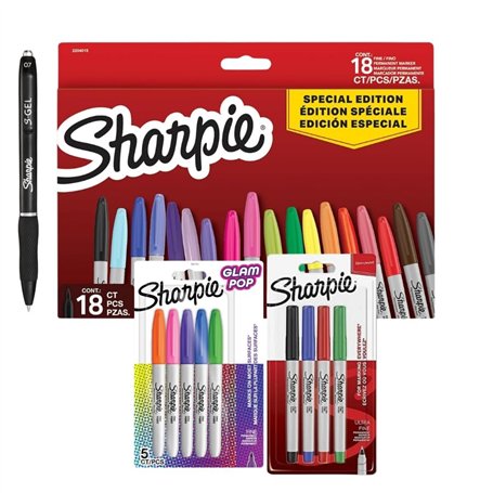 Sharpie Ensemble de marqueurs permanents Édition limitée de la rentrée scolaire | Pointe fine