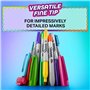 Sharpie Glam Pop Lot de 12 marqueurs permanents à pointe fine Couleurs vives
