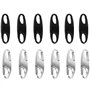 YUNYU Lot de 12 verrous de fermeture éclair antivol – Glissières de sécurité pour sacs à dos