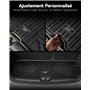 3W Kit de Tapis Voiture et Tapis Coffre pour Mini Hatch 3-Portes F56 2014-2023, Tapis de Sol en TPE antidérapant imperméable Com