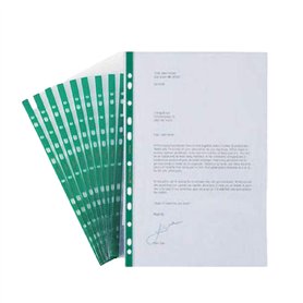 2 UR DOOR Lot de 100 pochettes perforées A4 résistantes – Pochettes transparentes durables