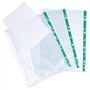 2 UR DOOR Lot de 100 pochettes perforées A4 résistantes – Pochettes transparentes durables, pochettes en polyéthylène de 90 micr