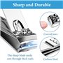Euqvunn 3 Pcs Kit Coupe Ongle, Coupe Ongle Pied dur et epais avec lime à ongles et coupe-ongles incliné, Acier au Carbone Coupe 