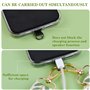 Tour de Cou Téléphone, Universelle Cordon Collier Réglable, Lanières Large de Smartphone, Bandoulière Portable avec Patch & Keyc