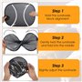 2 Pare Soleil Coiture Arriere, Auto Adhésifs en Tissu Maillé Pliables Pare Soleil, Protection Contre Les Rayons UV Noir Design C